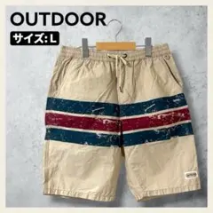 OUTDOOR アウトドア ハーフパンツ ベージュ Lサイズ 綿100%のサムネイル