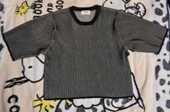 BEAMS HEART ストライプ 半袖ニット