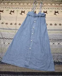 デニムキャミサロペットスカート★未使用品