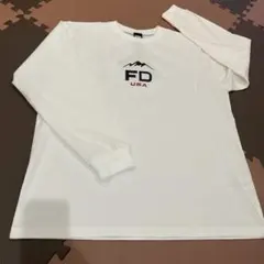 FIRST DOWN メンズ　 ロングスリーブ Tシャツ ホワイト