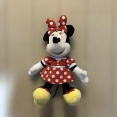 ミニーマウス ぬいぐるみバッジ キーホルダー ディズニー