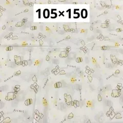 235 洋服柄　楊柳生地　イエロー×ホワイト105×150