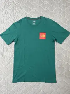 ノースフェイス Tシャツ 海外S グリーン バックプリント 半袖