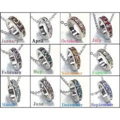 ★日本製★誕生石カラーから選べる★フルエタニティペンダント