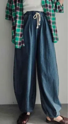 バレルパンツ デニム