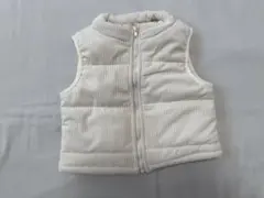 コーディロイ　ベスト　ベージュ