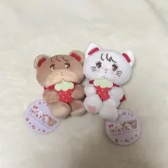 mikko characters いちごマスコット ぬいぐるみ　 2個セット