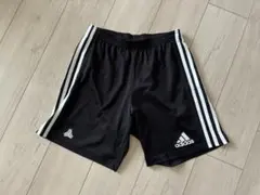 adidas 黒 ストライプ ハーフパンツ　Sサイズ