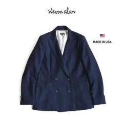 USA製 スティーブンアラン　ダブルブレスト・ウールジャケット　レディース2