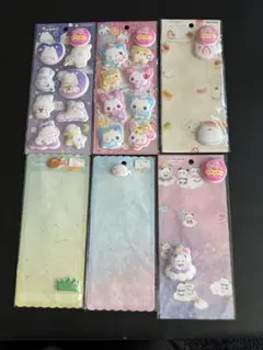 も〜っともっちりシール　ふあみい＆ハッピーマーチ　※シマエナガ・もちもちぱんだ他