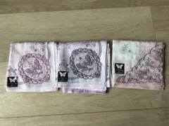HMハナエモリ☆レースハンカチ３枚セット