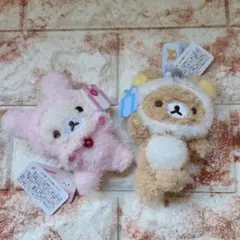リラックマ　コリラックマ　ぬいぐるみバッジ　セット