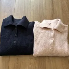UNIQLO☆スフレヤーンポロセーター(キッズ)