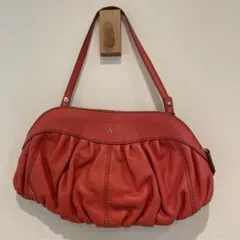 【美品】ランセル　本革　ハンドバッグ　肩掛けバッグ　オレンジ系のサムネイル