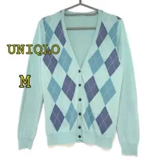 【ユニクロ】　カーディガン　長袖　レディース　グリーン