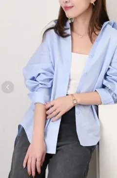 REAL STYLE テールカット コットンシャツ