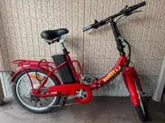 BONITA電池折りたたみ自転車 赤のサムネイル