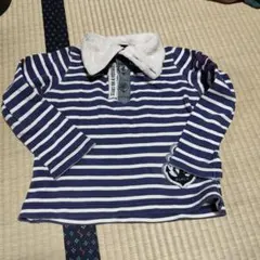 START ON A VOYAGE ストライプ長袖カットソー