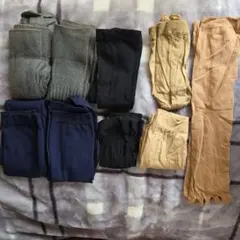 タンス整理品　中古ハイソックス9点おまとめ　掃除用　一部着用可