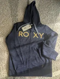 ROXY ネイビーフルジップパーカー 未使用タグ付き