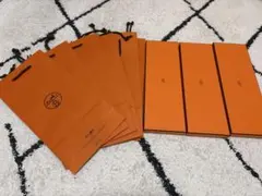 HERMES ネクタイ用　空箱3箱　紙袋6枚