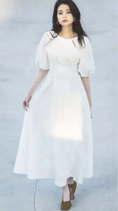 【本日限定】ジャガードクロスベルトワンピース　タグ付き