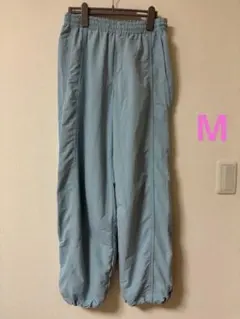 UNIQLO ユニクロ ギアパンツ ブルー 水色 ナイロン レディース M