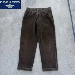 1990s DOCKERS コーデュロイ　スラックス　パンツ　太畝　古着
