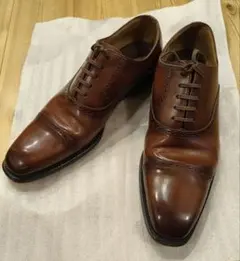 リーガル　REAGAL　ドレスシューズ　ブラウン　茶色　ストレートチップ