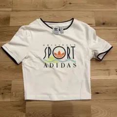 【美品】adidas SPORT GRAPHIC クロップド丈 Tシャツ