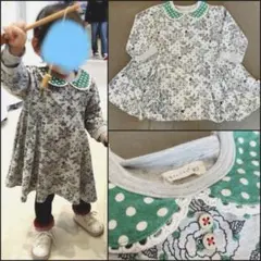 着画あり！♡ディテールがとっても可愛いビケットワンピース90サイズ♡