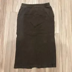 UNIQLO リブタイトスカート カーキ Lサイズ