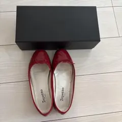 Repetto（レペット） バレエシューズ レッド　旧サイズ38 24cm