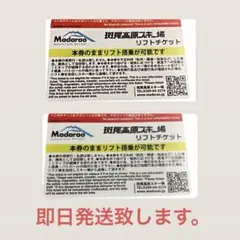斑尾高原スキー場リフト券2枚 斑尾高原スキー場 リフト券 1枚｜Yahoo!フリマ（旧PayPayフリマ）