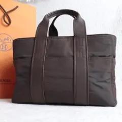エルメス HERMES カロ PM ◻︎E オレンジ ポーチ セリエ金具 レザー 