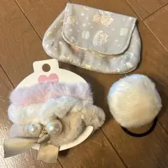 特売品★髪飾り★キッズアクセサリー★ファーアクセサリー★ポシェット★新品