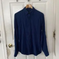 J.crew ジェイクルー ネイビー チェックシャツ コットンリネン Sサイズ