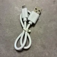 USB-A to Micro USB ホワイトケーブル