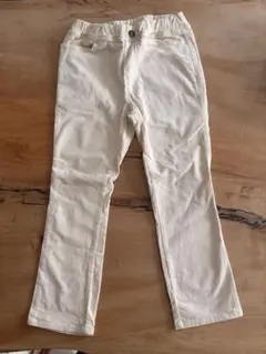 アイボリー スリムフィット 長ズボン