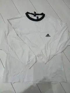 adidas THREE STRIPES 長袖カットソー ホワイト