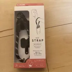 ELECOM ハンドストラップ ブラックのサムネイル