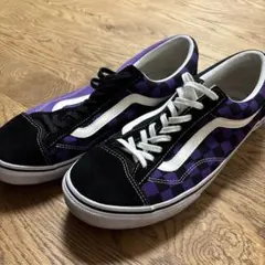 Vans チェッカーパターン スニーカー28㎝