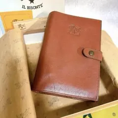【極美品】イルビゾンテ システム手帳 手帳カバー レザー 大きいサイズ 6穴