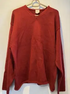Old Navy Vネック　レッド　ニットセーター