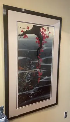 ★送料込み！美品　定価120万大作アイベンロール　レッドリーフ　本人サインあり。 ☆美品 定価120万大作アイベンロール レッドリーフ 本人サイン