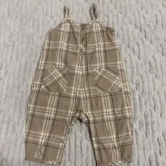 チェック柄ロンパース 80cm テータテート