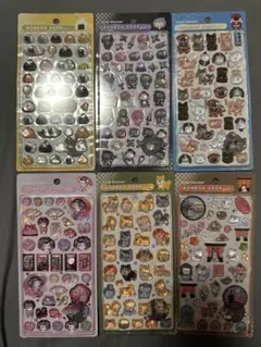 【正規品】ボンボンドロップシール6枚組　芝犬 舞妓 古都 忍者 おにぎり 日本犬