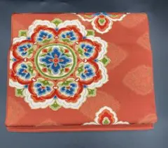 高級 正絹 袋帯 礼装 フォーマル 洒落帯　華文　草花　金糸　幾何学模様　343