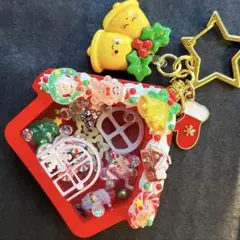 ♡クリスマスのおうちのシェイカーキーホルダー♡