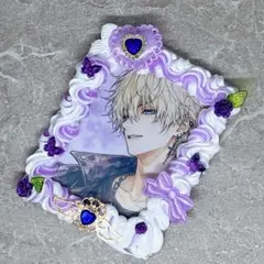 ホイップデコ トレカケース デコホイップ 白‪✕‬紫